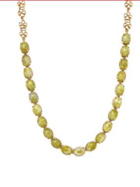 Connemara Marble 28.50 ctw Irish Blessing Clover Leaf Necklace